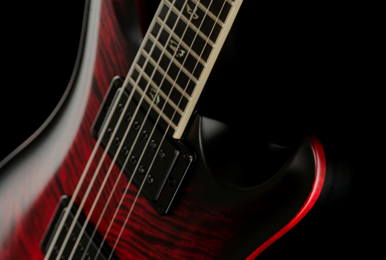 Prs Mark Holcomb Usa Signature 2h Seymour Duncan Ht Eb - Fire Smokeburst - Double cut electric guitar - Variation 3