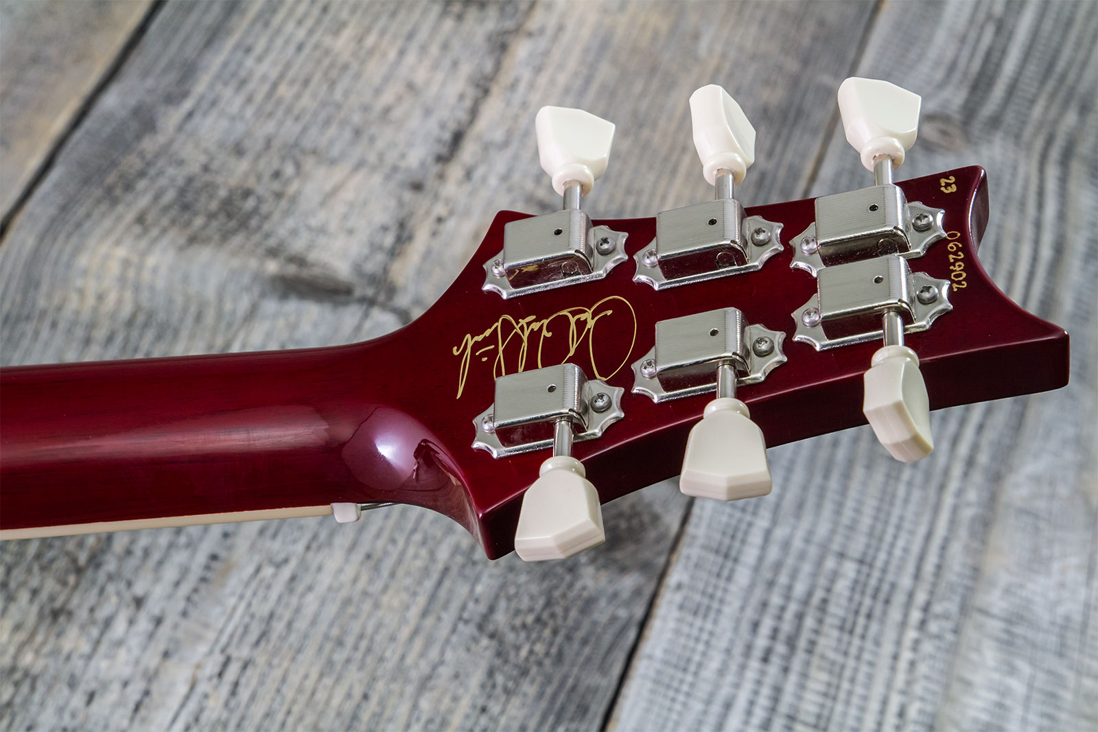 Prs Mccarty 594 Hand-signed Usa 2h Ht Rw #0362902 - Fire Red Burst - Double cut electric guitar - Variation 11