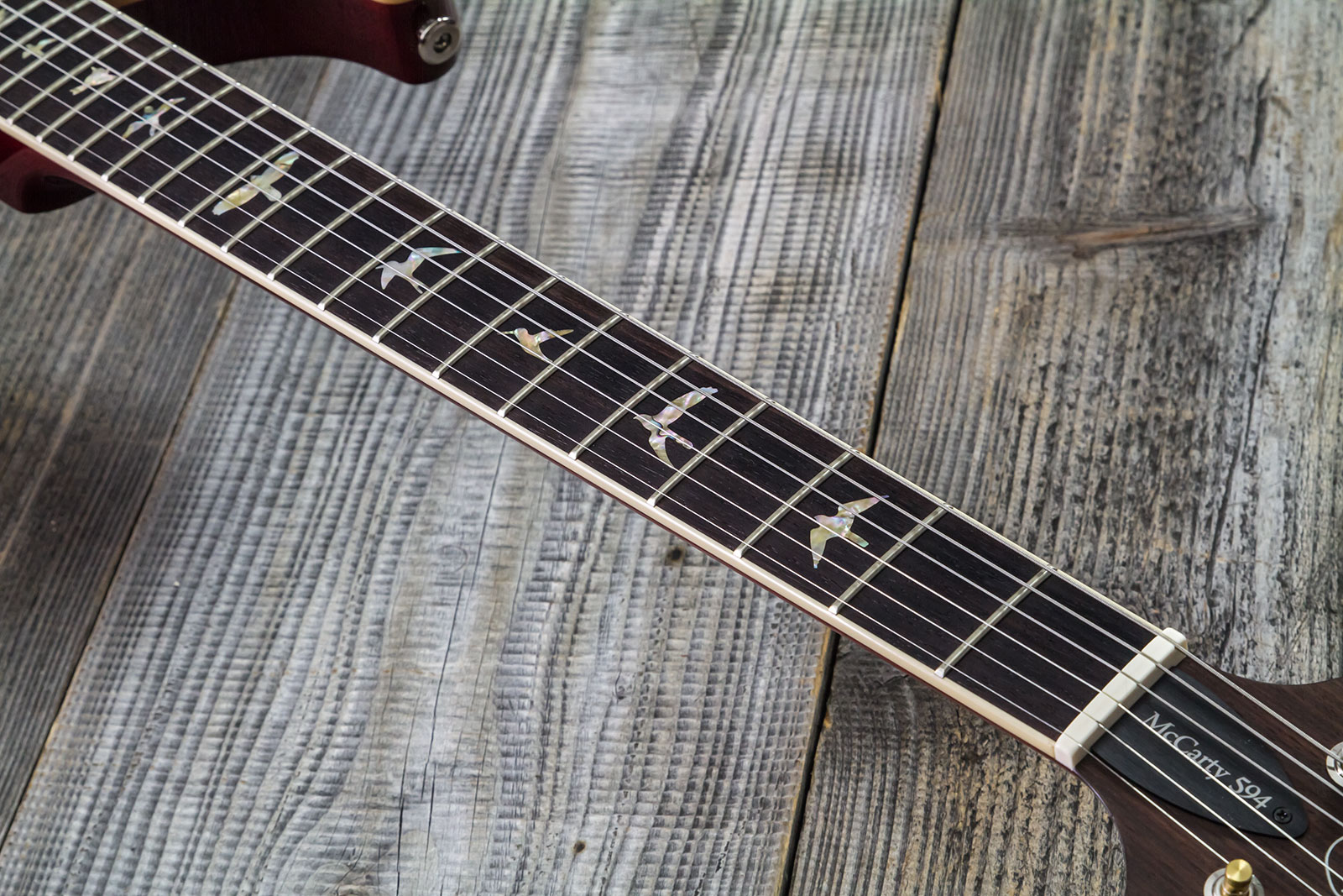 Prs Mccarty 594 Hand-signed Usa 2h Ht Rw #0362902 - Fire Red Burst - Double cut electric guitar - Variation 5