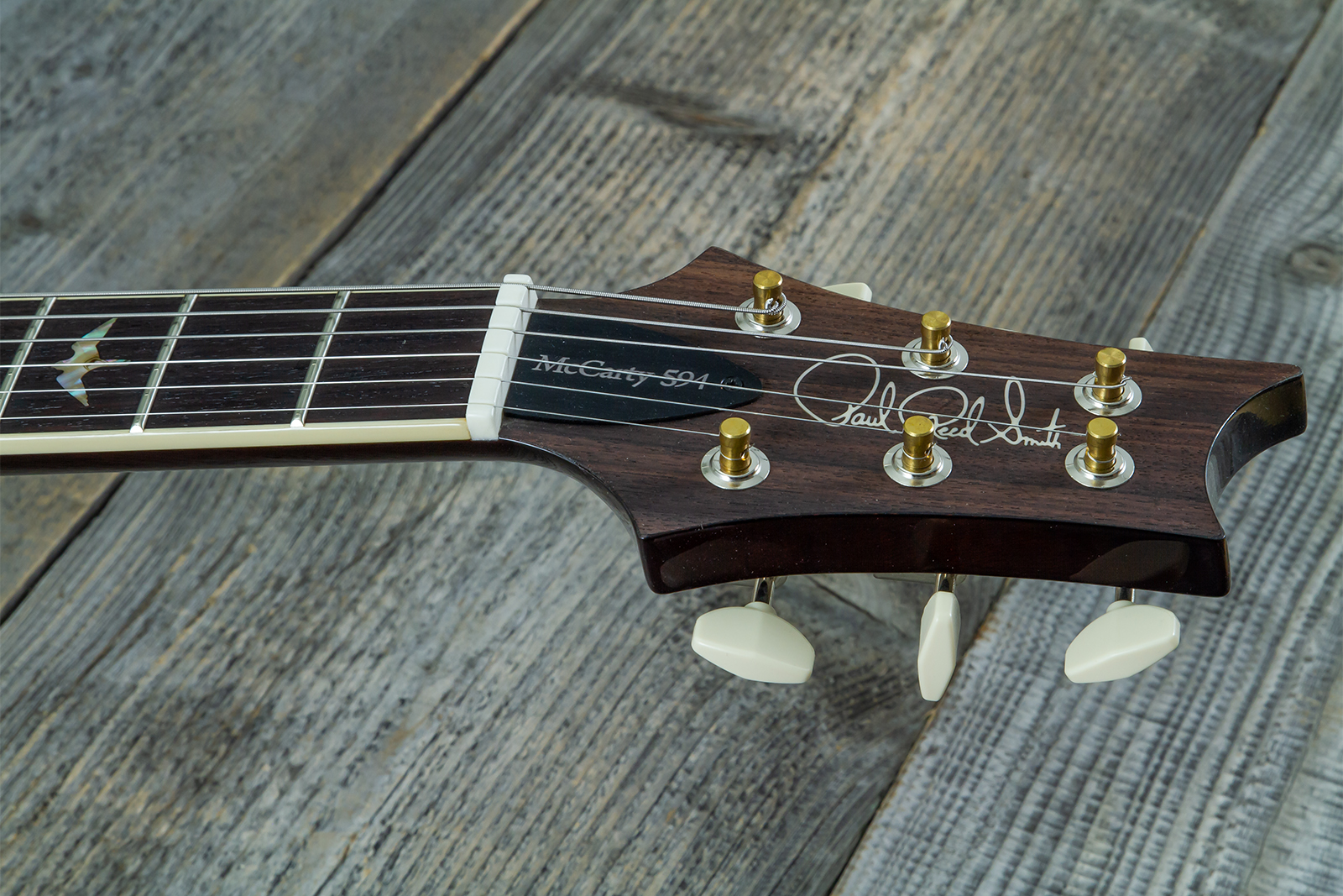 Prs Mccarty 594 Hand-signed Usa 2h Ht Rw #0377741 - Black Gold Wraparound Burst - Double cut electric guitar - Variation 6