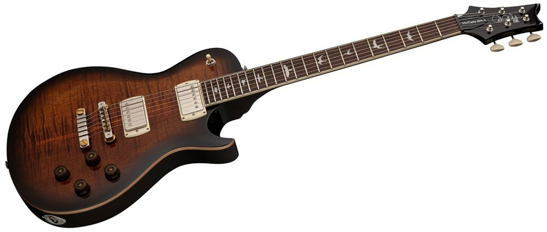 Prs Mccarty 594 Singlecut Se (wing Tuners) 2h Ht Rw - Black Gold Burst - Single cut electric guitar - Variation 6