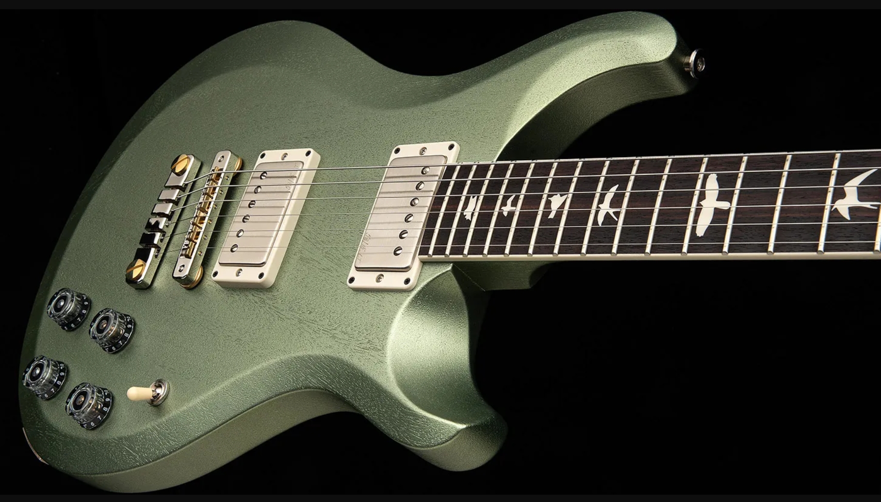 Prs Mccarty 594 Thinline S2 Usa 2h 58/15lt Ht Rw - Mavis Mint Metallic Satin - Double cut electric guitar - Variation 3