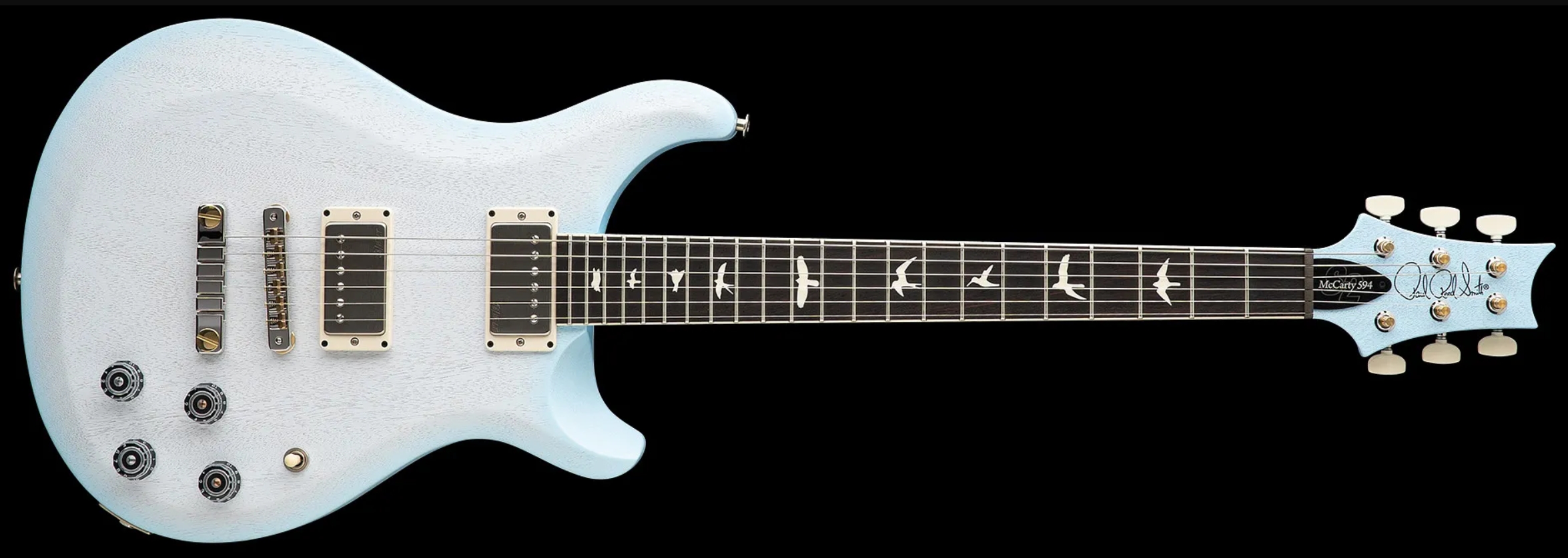 Prs Mccarty 594 Thinline S2 Usa 2h 58/15lt Ht Rw - Cloud Burst Satin - Double cut electric guitar - Variation 3