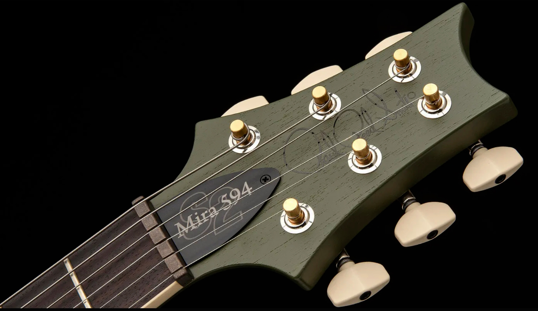 Prs Mira 594 Satin S2 Usa 2h Ht Rw - Matcha Green - Double cut electric guitar - Variation 8