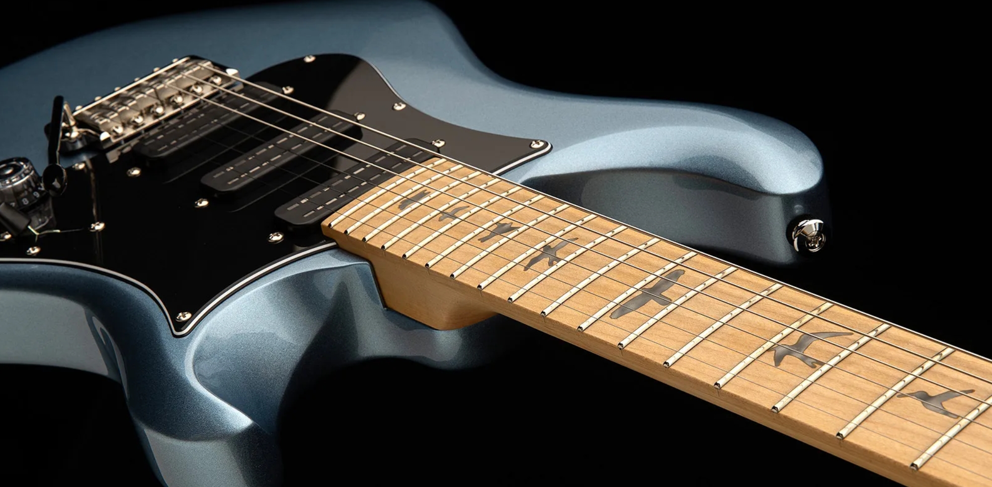 Prs Nf3 Maple Se Bolt-on 3mh Trem Mn - Ice Blue Metallic - Double cut electric guitar - Variation 4