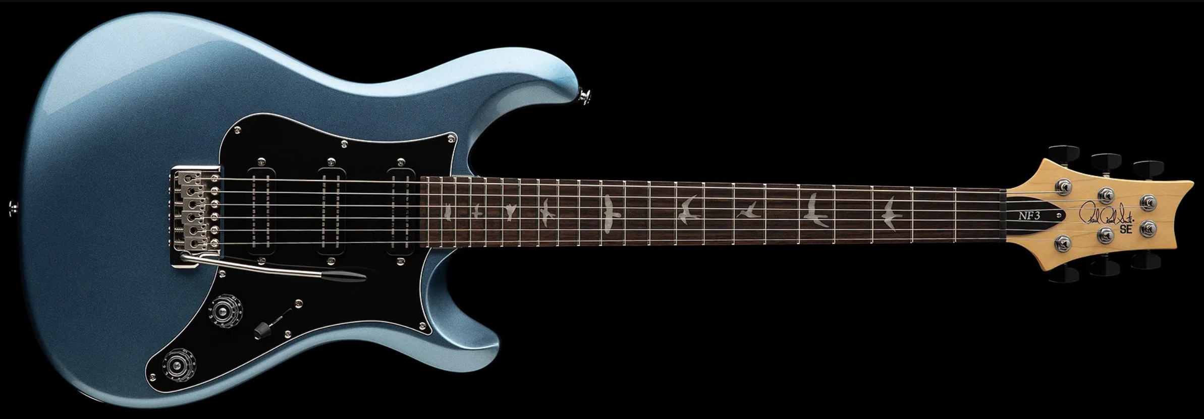 Prs Nf3 Se Bolt-on 3h Trem Rw - Ice Blue Metallic - Single cut electric guitar - Variation 2