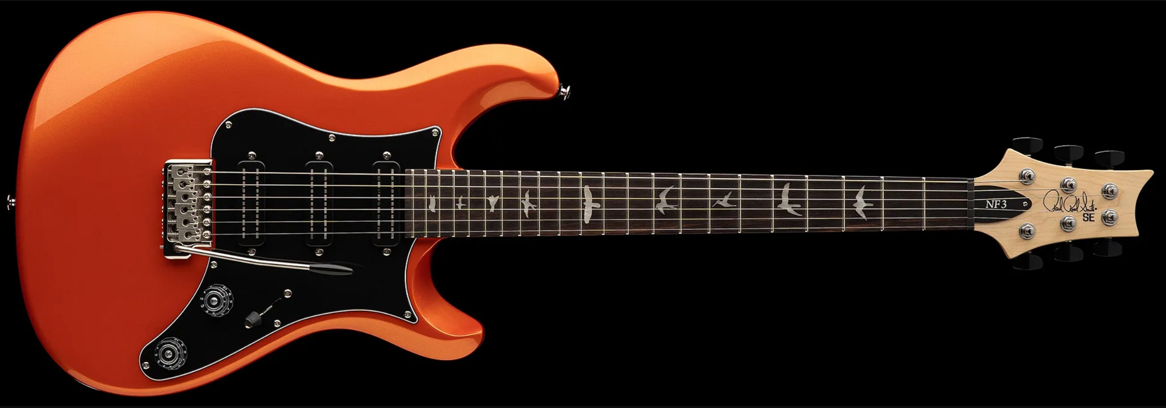 Prs Nf3 Se Bolt-on 3h Trem Rw - Metallic Orange - Single cut electric guitar - Variation 2