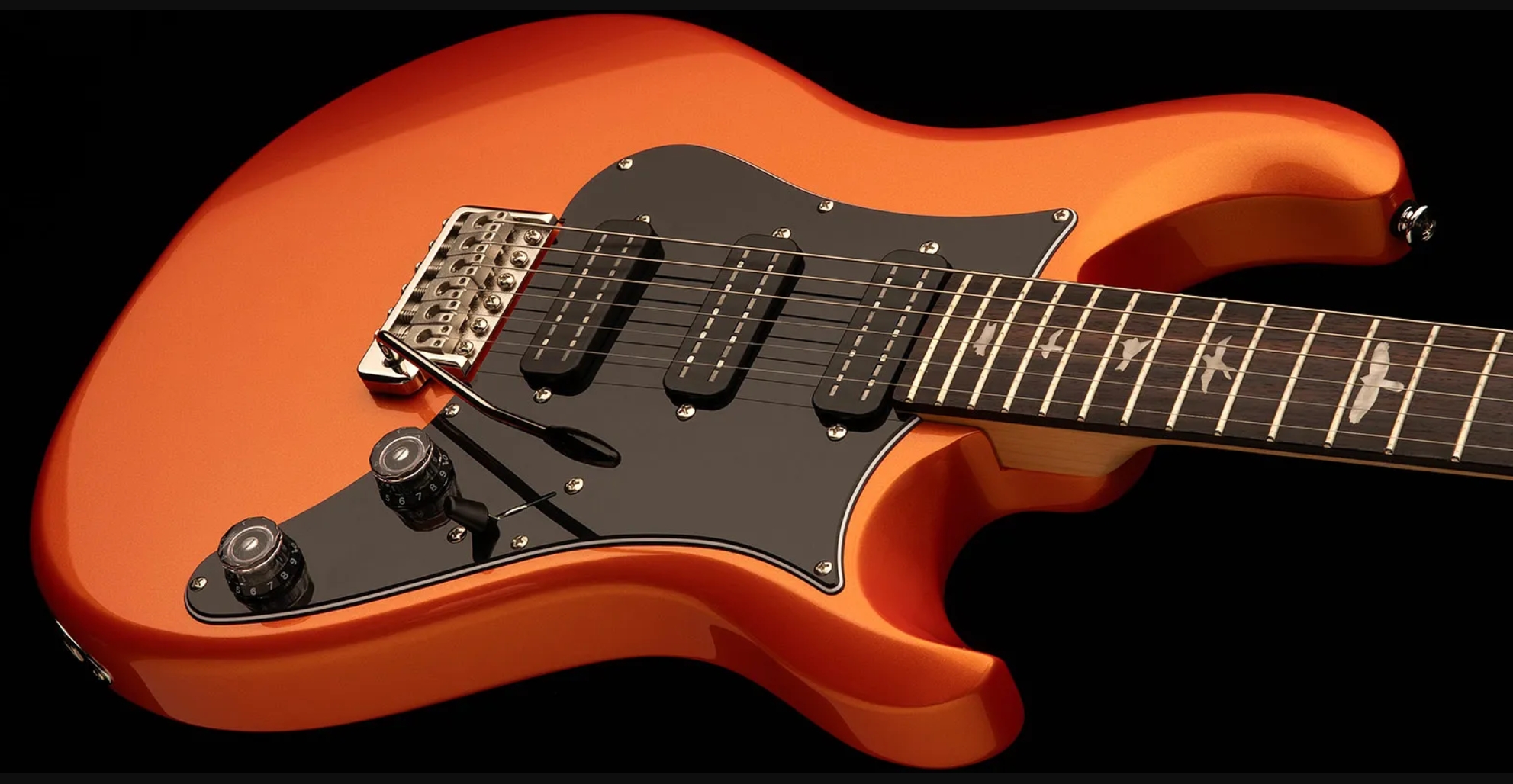 Prs Nf3 Se Bolt-on 3h Trem Rw - Metallic Orange - Single cut electric guitar - Variation 3