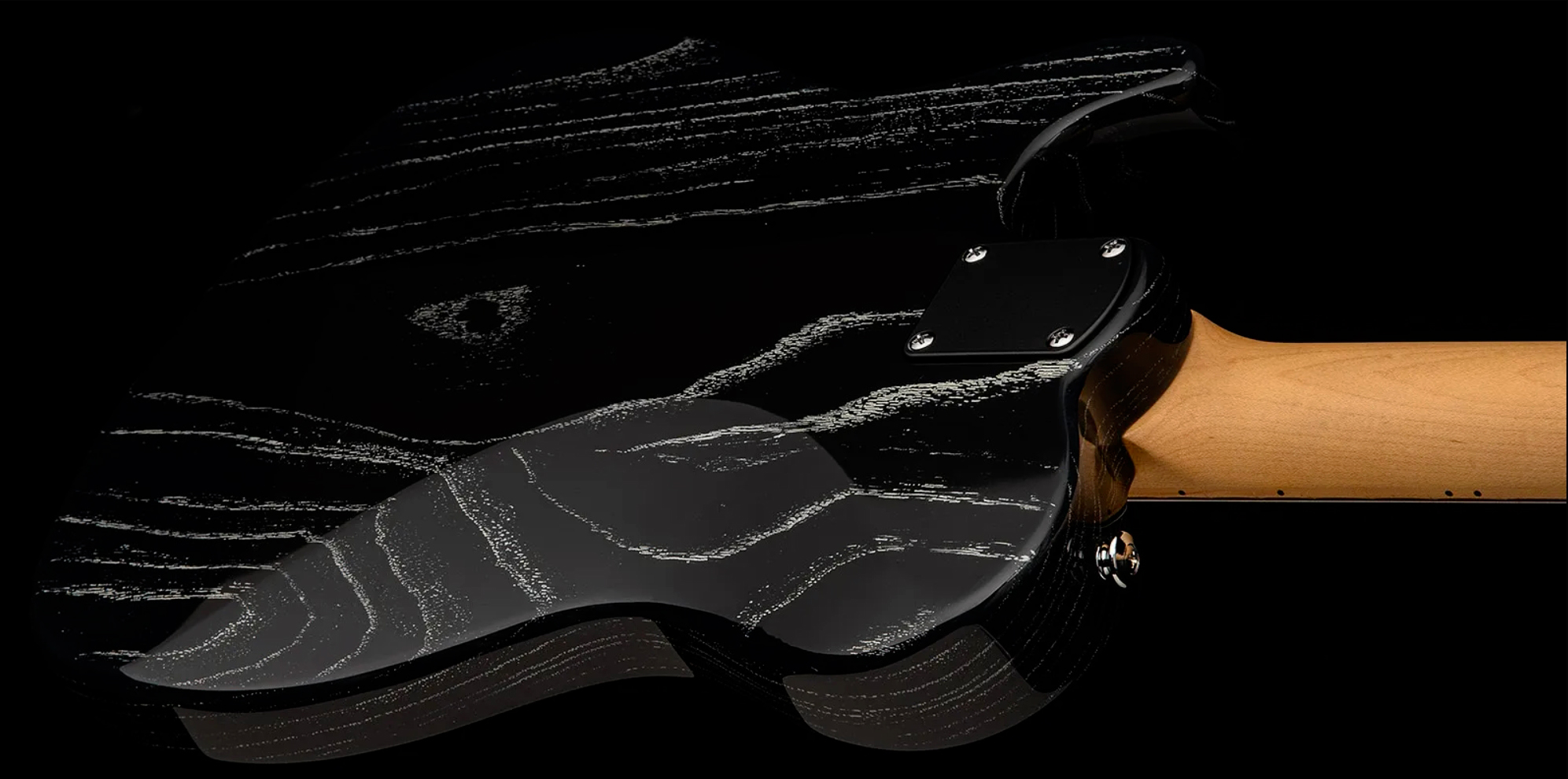 Prs Nf53 Se 2mh Ht Mn - Black Doghair - Tel shape electric guitar - Variation 7