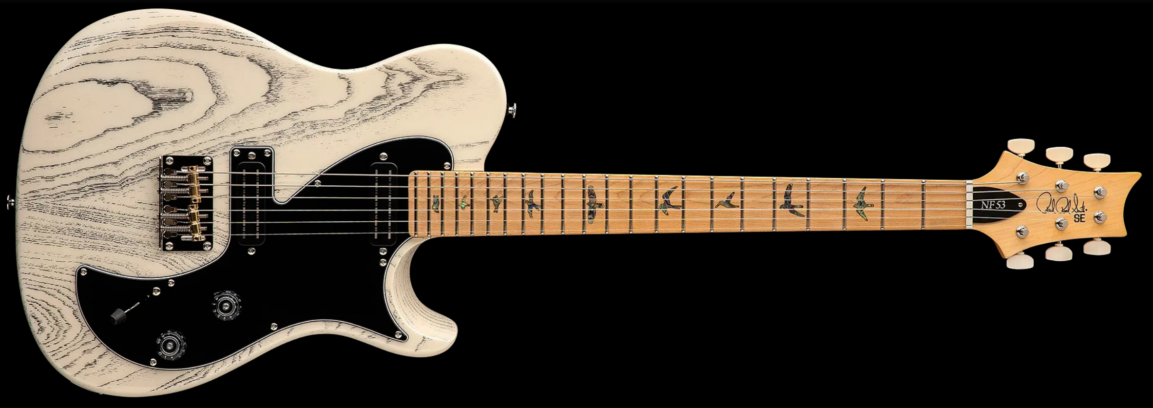 Prs Nf53 Se 2mh Ht Mn - White Doghair - Single cut electric guitar - Variation 3