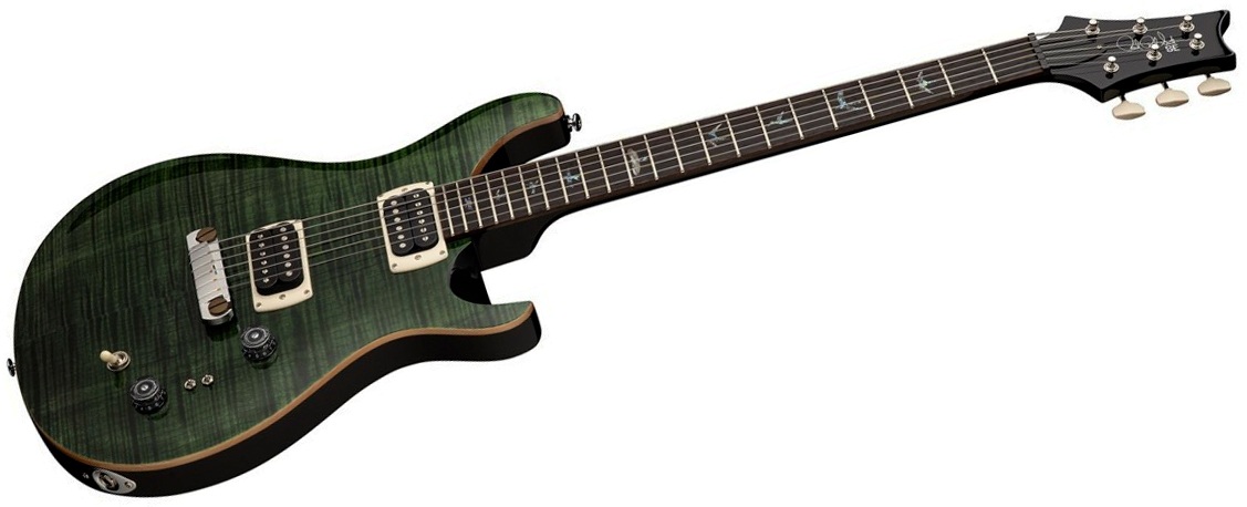 Prs Paul's Guitar Se (wing Tuners) 2h Ht Rw - Teal Black - Double cut electric guitar - Variation 1
