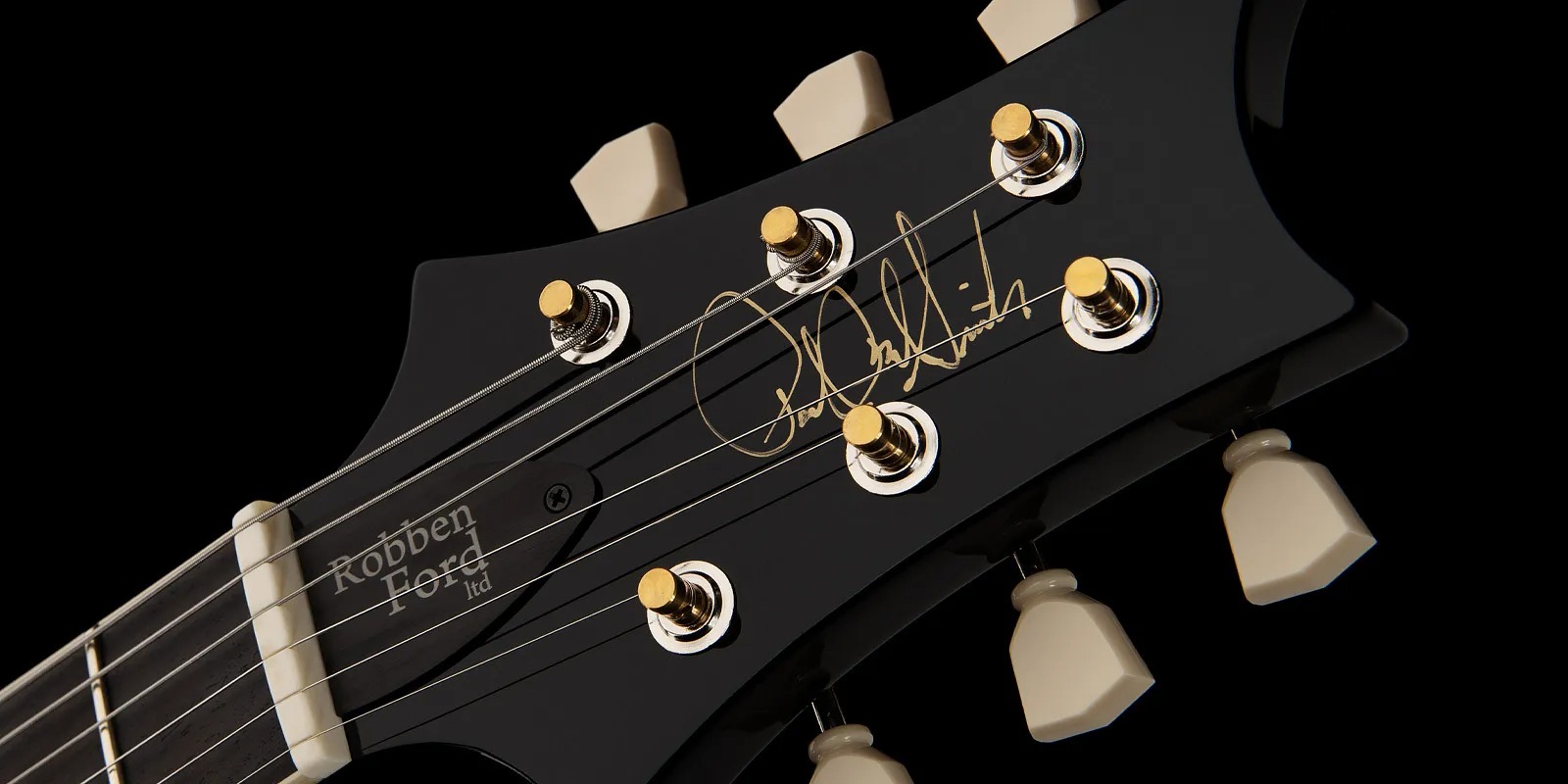 Prs Robben Ford Mccarty Ltd 2h Ht Bla - Black - Double cut electric guitar - Variation 6