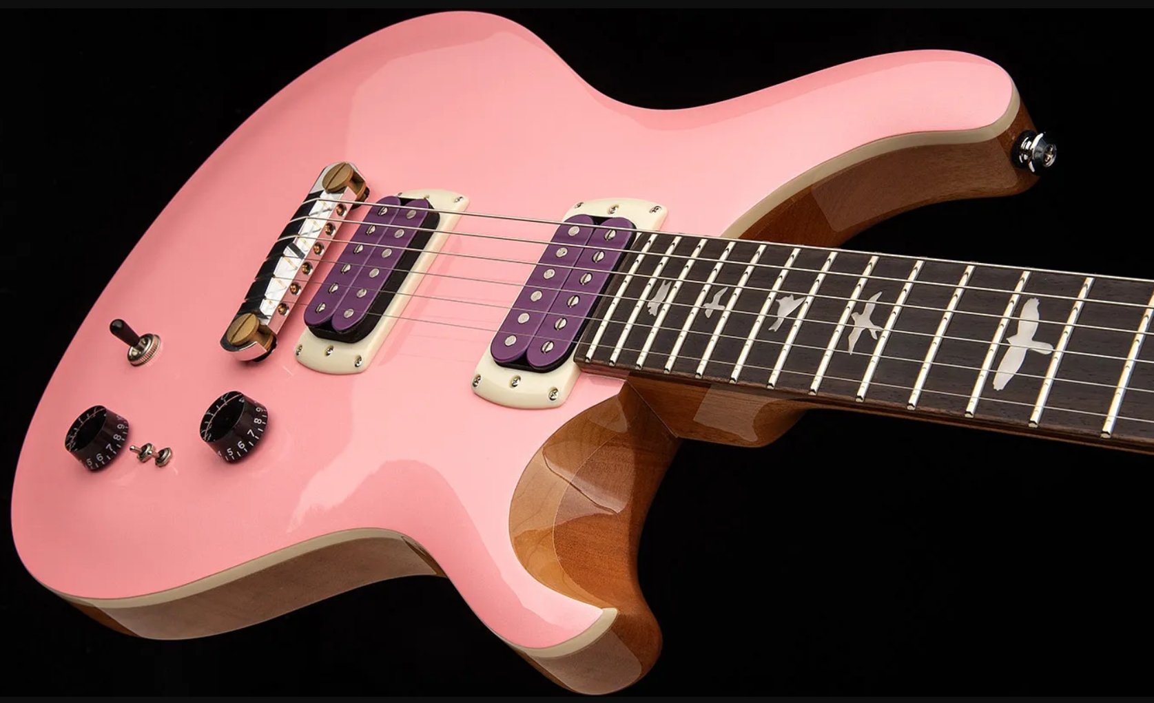 Prs Rock Lady Custom 24-08 Se Ltd 2h Ht Rw - Pearl Pink - Double cut electric guitar - Variation 1