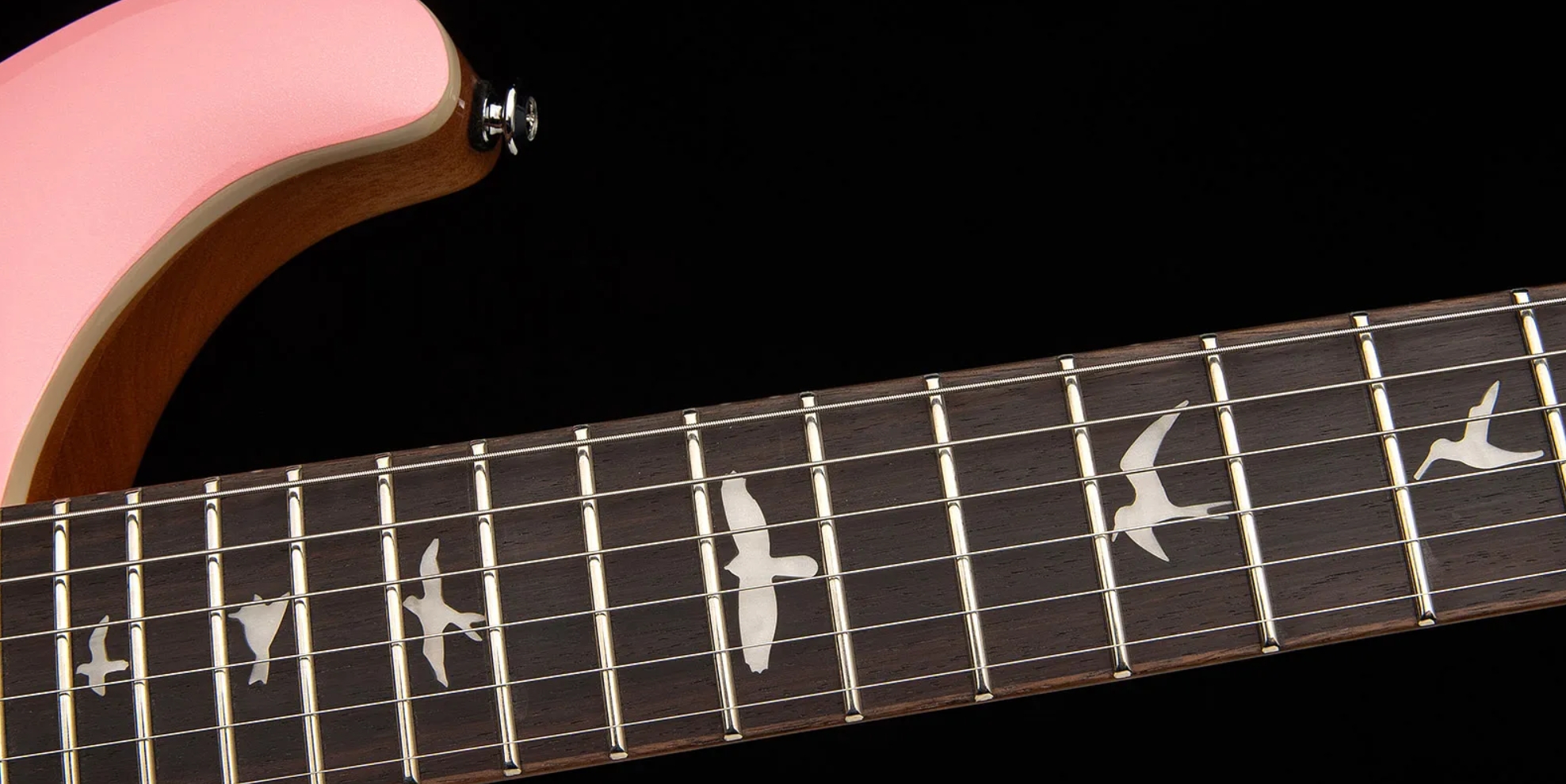Prs Rock Lady Custom 24-08 Se Ltd 2h Ht Rw - Pearl Pink - Double cut electric guitar - Variation 3