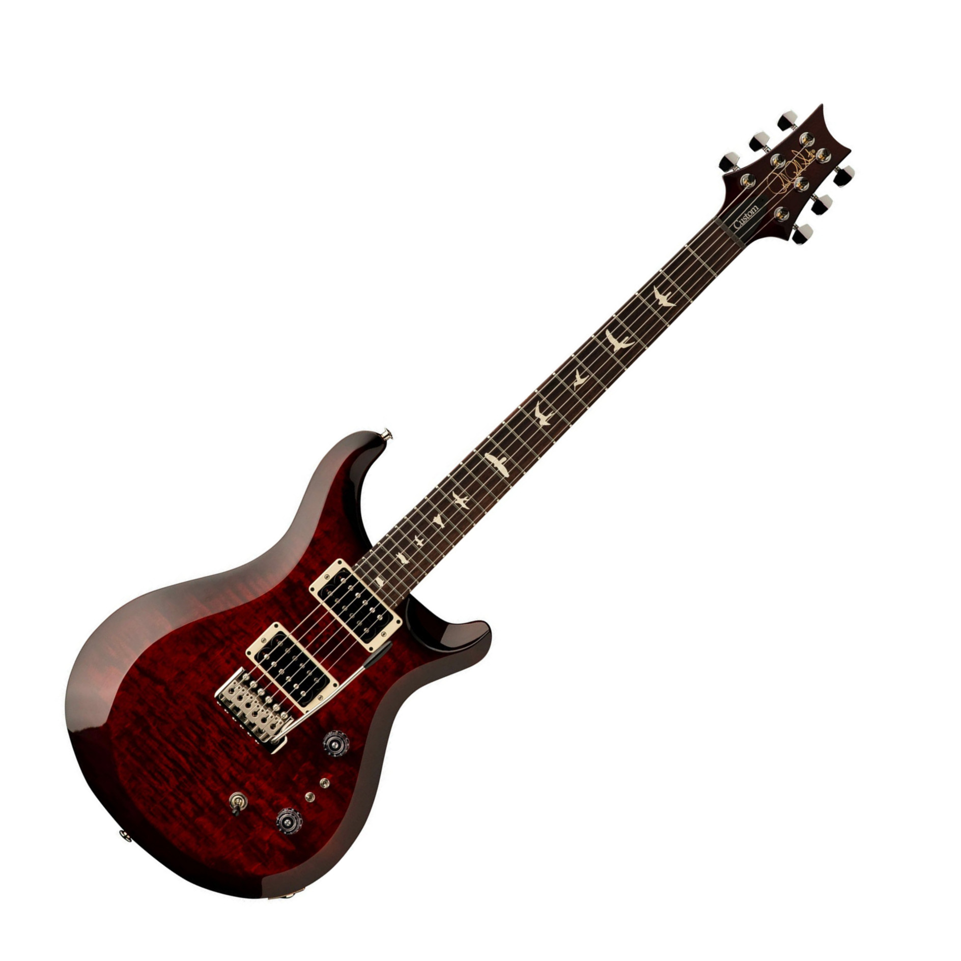 Prs S2 Custom 24-08 2h Trem Rw - Fire Red Burst - Double cut electric guitar - Variation 2