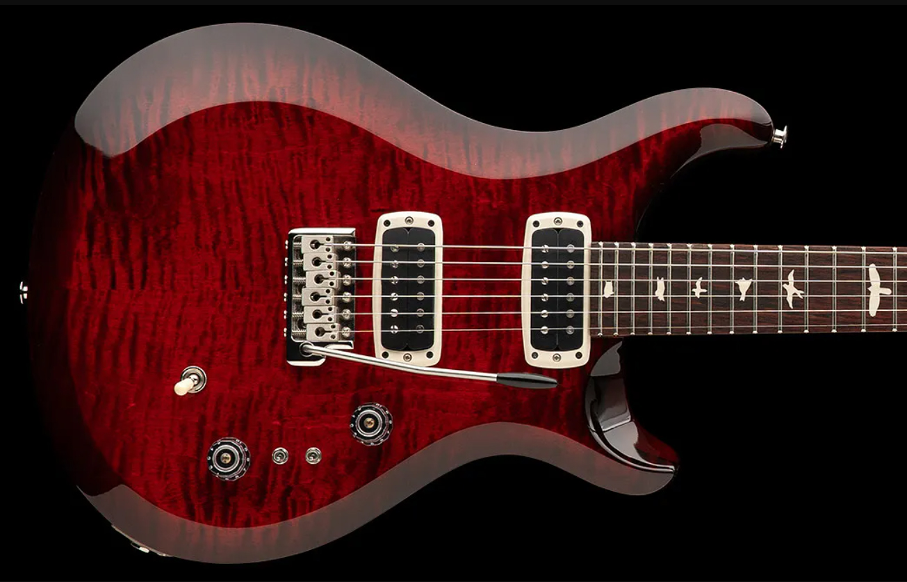 Prs S2 Custom 24-08 Usa 2h Tci Trem Rw - Fire Red Burst - Double cut electric guitar - Variation 1