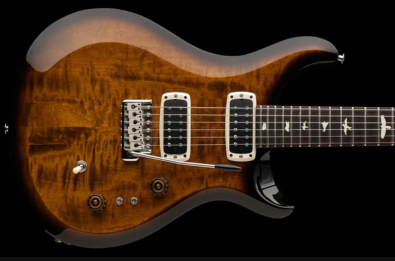 Prs S2 Custom 24-08 Usa 2h Tci Trem Rw - Black Amber - Double cut electric guitar - Variation 2