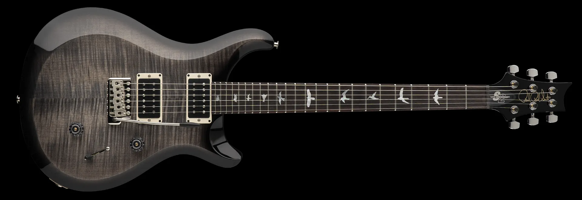 Prs S2 Custom 24 10th Ann. Ltd Usa 2023 2h Trem Rw - Faded Grey Black Burst - Double cut electric guitar - Variation 2