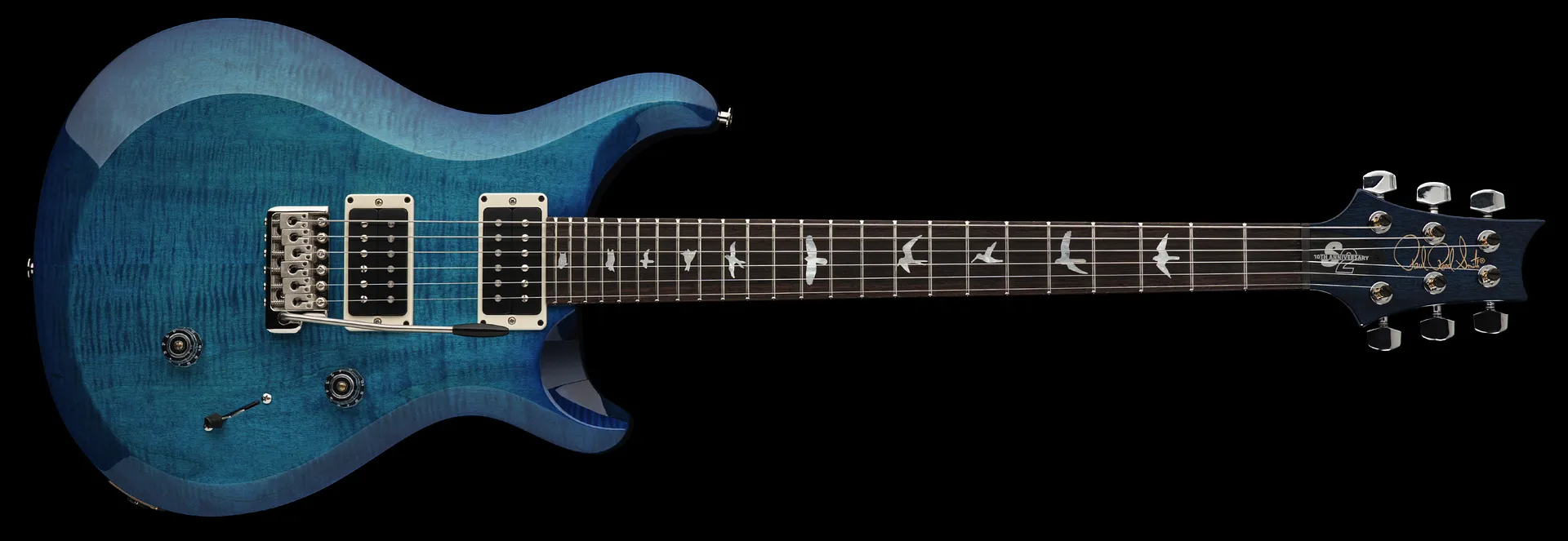 Prs S2 Custom 24 10th Ann. Ltd Usa 2023 2h Trem Rw - Lake Blue - Double cut electric guitar - Variation 2