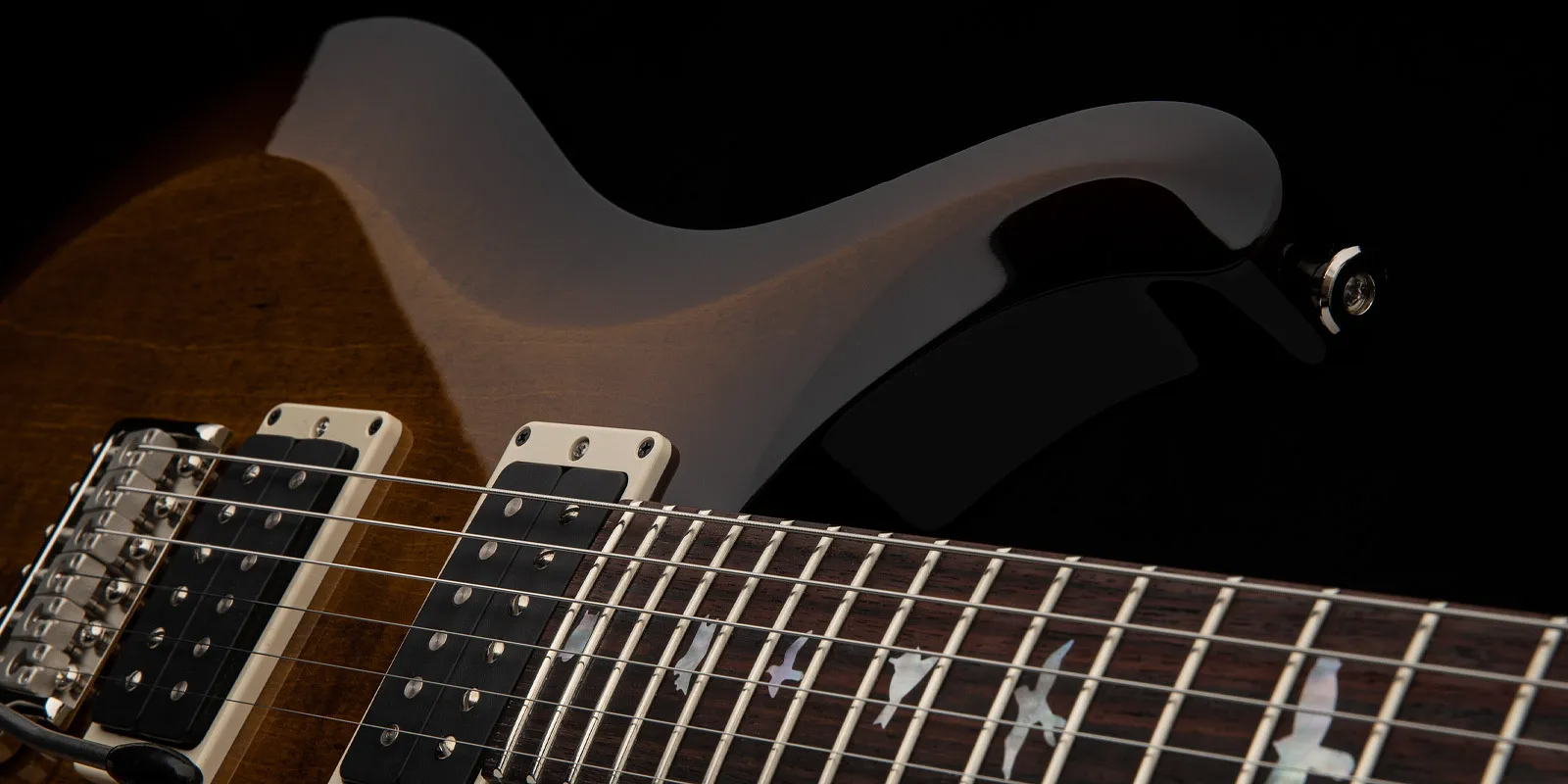 Prs S2 Custom 24 10th Ann. Ltd Usa 2023 2h Trem Rw - Black Amber - Double cut electric guitar - Variation 3