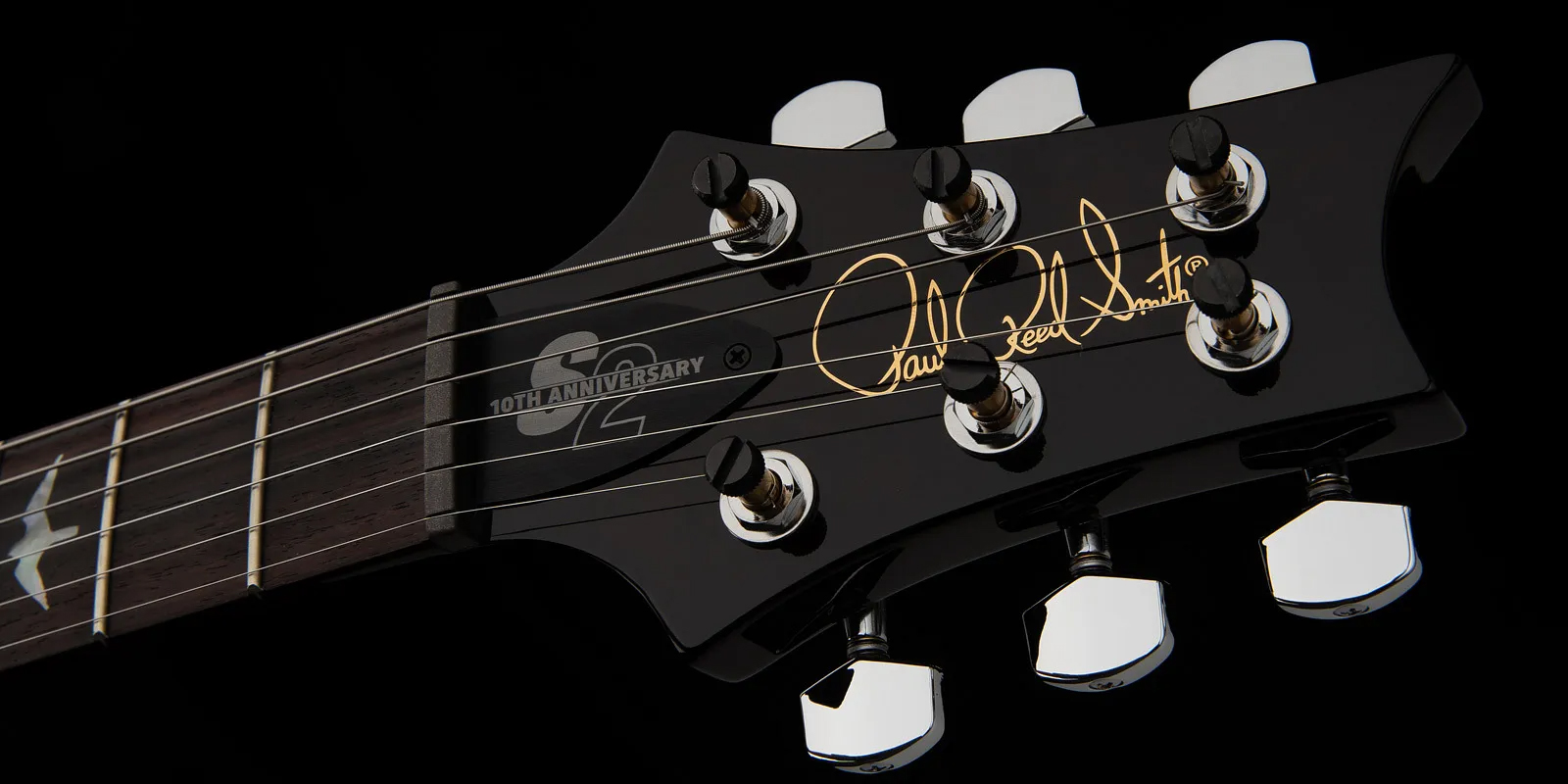 Prs S2 Custom 24 10th Ann. Ltd Usa 2023 2h Trem Rw - Black Amber - Double cut electric guitar - Variation 6