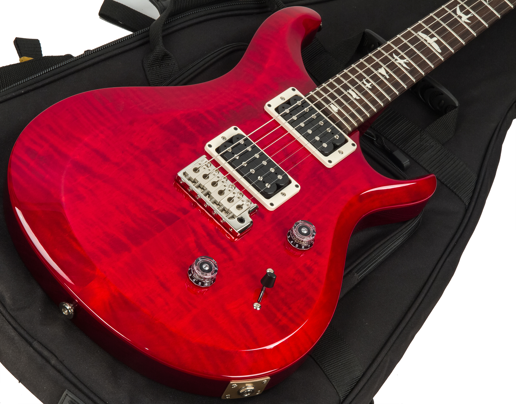 Prs S2 Custom 24 Usa Hh Trem Rw - Scarlet Red - Double cut electric guitar - Variation 1