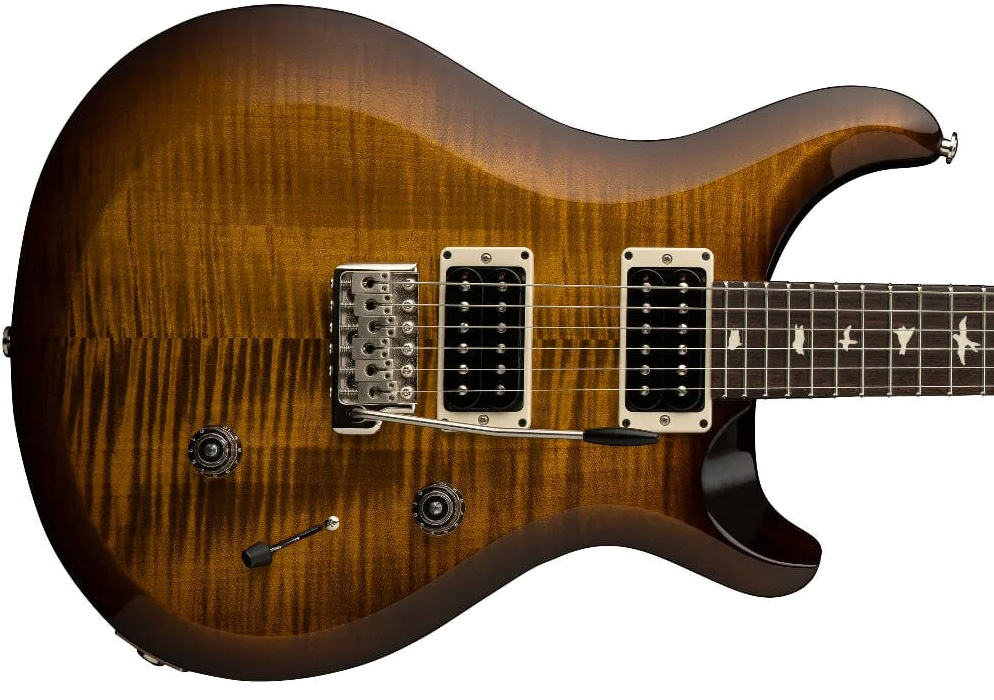 Prs S2 Custom 24 Usa 2h Trem Rw - Black Amber - Double cut electric guitar - Variation 2
