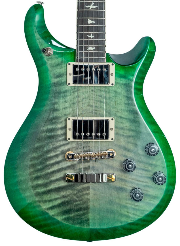 Prs S2 Mccarty 594 Ltd Usa 2h Ht Rw - Faded Grey Black Green Burst - Double cut electric guitar - Variation 2