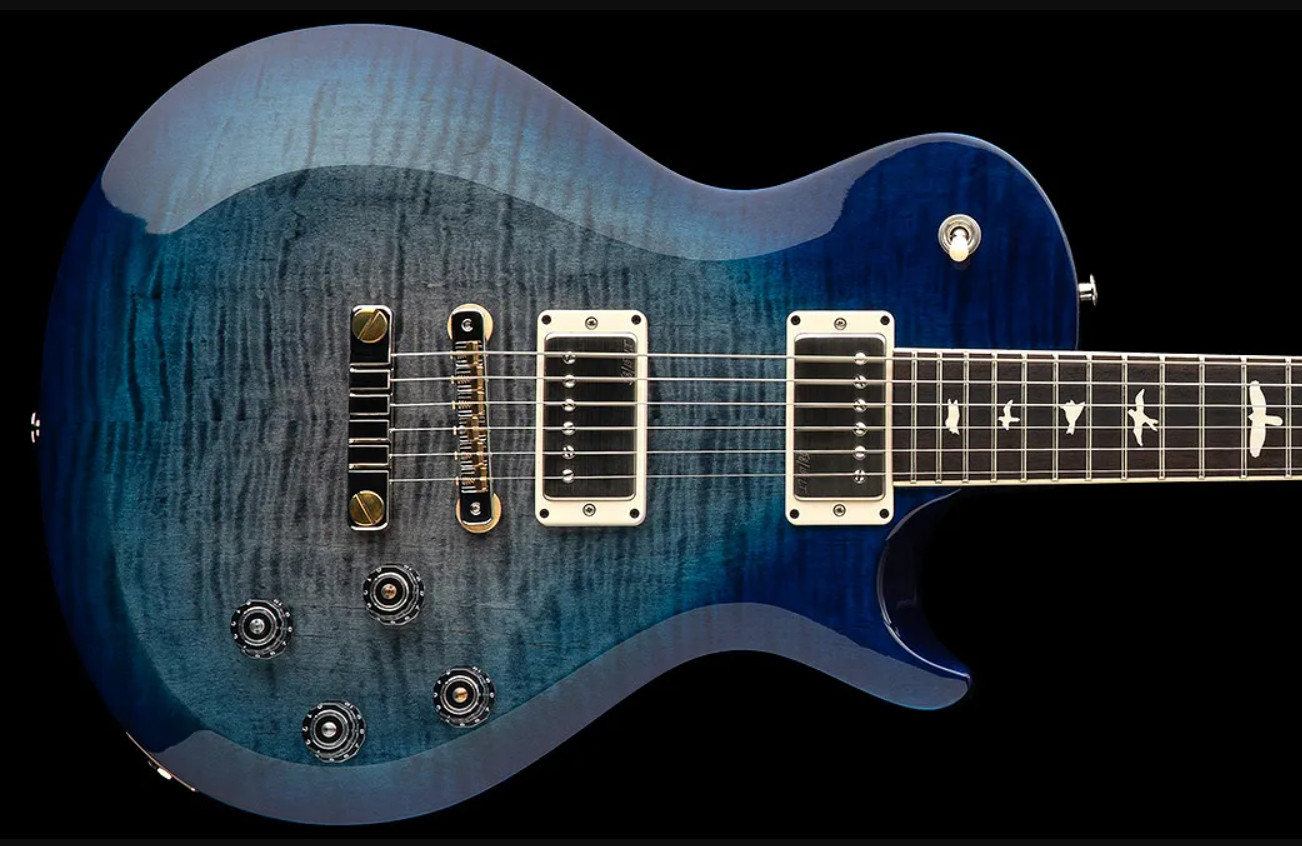 Prs S2 Mccarty 594 Singlecut Usa 2h 58/15lt Ht Rw - Faded Gray Black Blue Burst - Single cut electric guitar - Variation 1