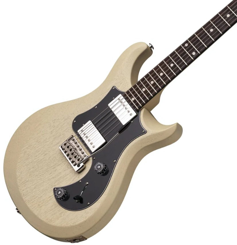 Prs S2 Standard 24 Satin Usa 2h Trem Rw - Antique White - Double cut electric guitar - Variation 3