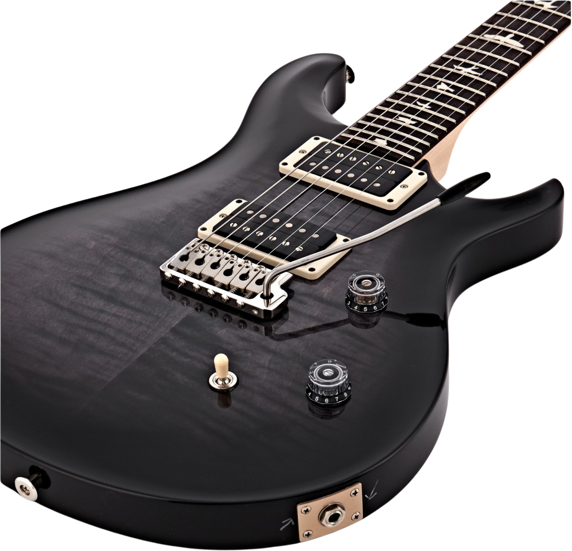 Prs Se Ce24 Bolt-on Ltd 2h Trem Rw - Charcoal Burst - Double cut electric guitar - Variation 3