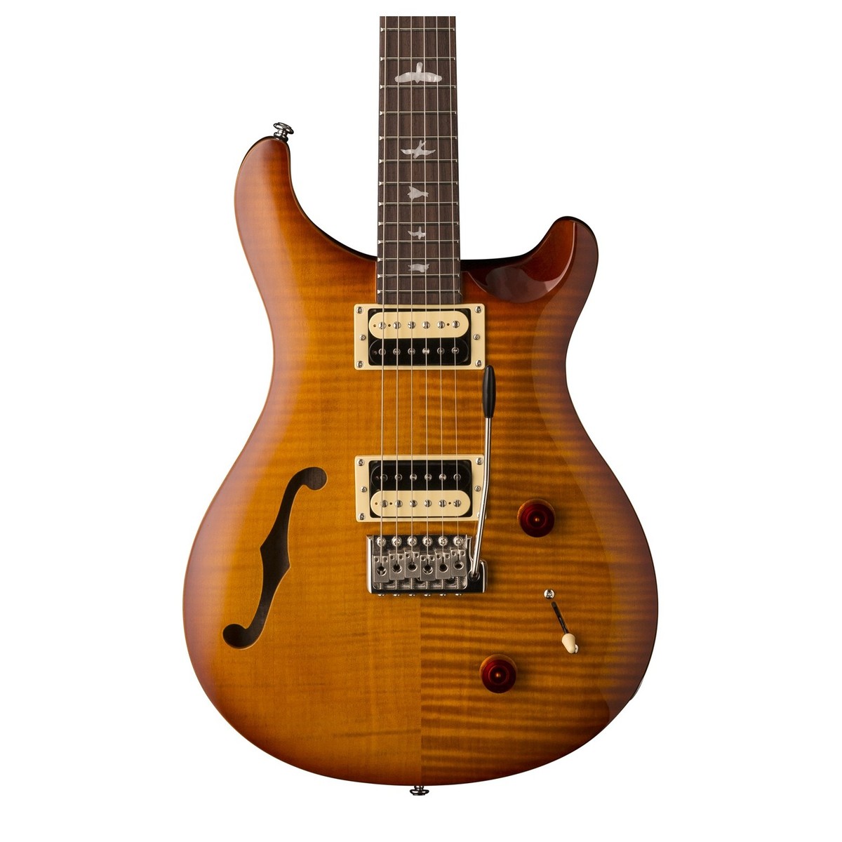 Prs Se Custom 22 Semi-hollow 2018 Hh Trem Rw - Vintage Sunburst - Double cut electric guitar - Variation 2