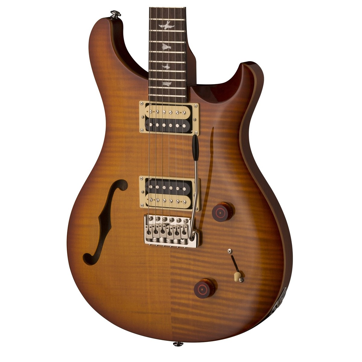 Prs Se Custom 22 Semi-hollow 2018 Hh Trem Rw - Vintage Sunburst - Double cut electric guitar - Variation 3