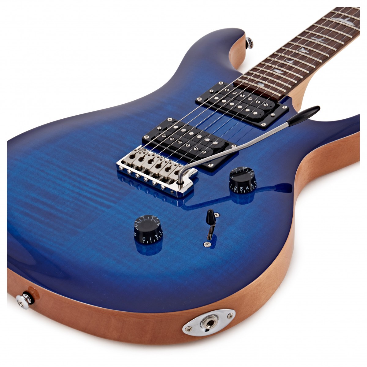 Prs Se Custom 24 2021 2h Trem Rw +housse - Faded Blue Burst - Double cut electric guitar - Variation 1