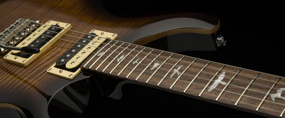 Prs Se Custom 24 2021 Hh Trem Rw +housse - Black Gold Burst - Double cut electric guitar - Variation 1