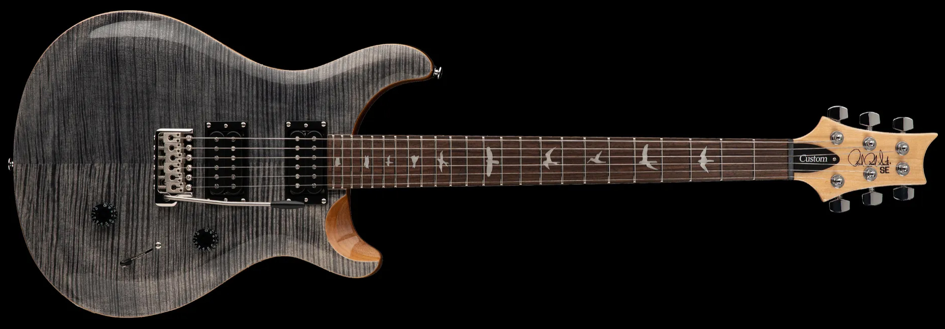 Prs Se Custom 24 2023 2h Trem Rw - Charcoal - Double cut electric guitar - Variation 1