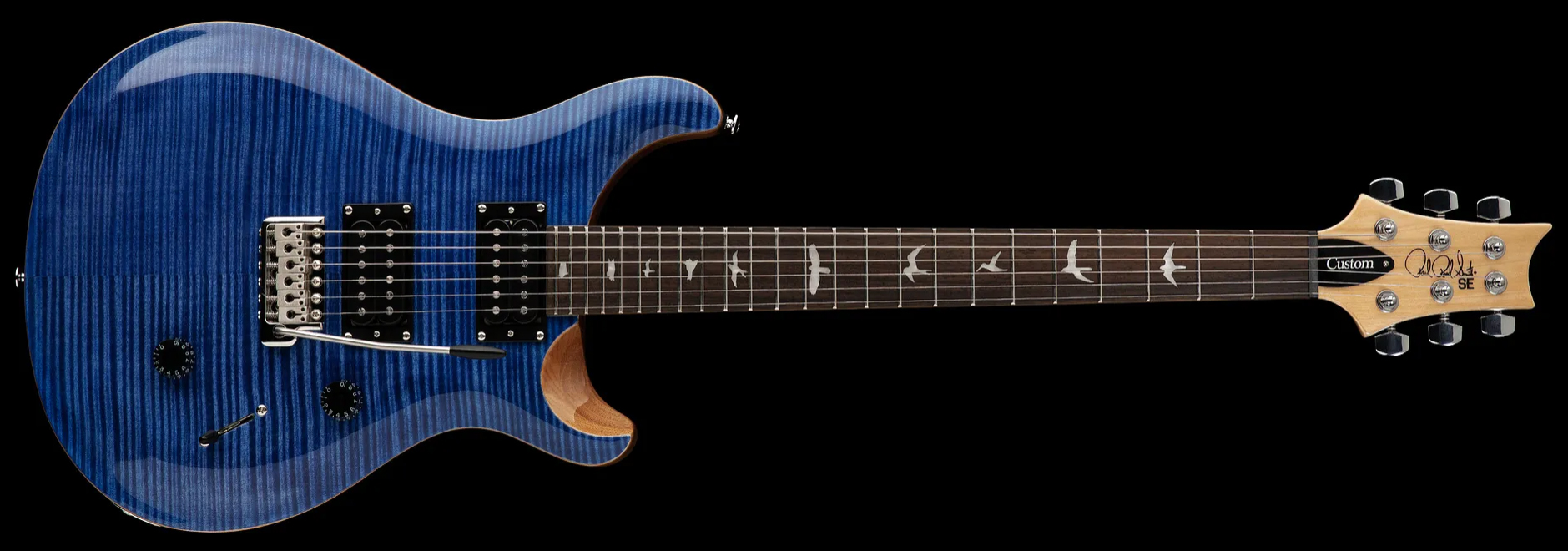 Prs Se Custom 24 2023 2h Trem Rw - Faded Blue - Double cut electric guitar - Variation 1