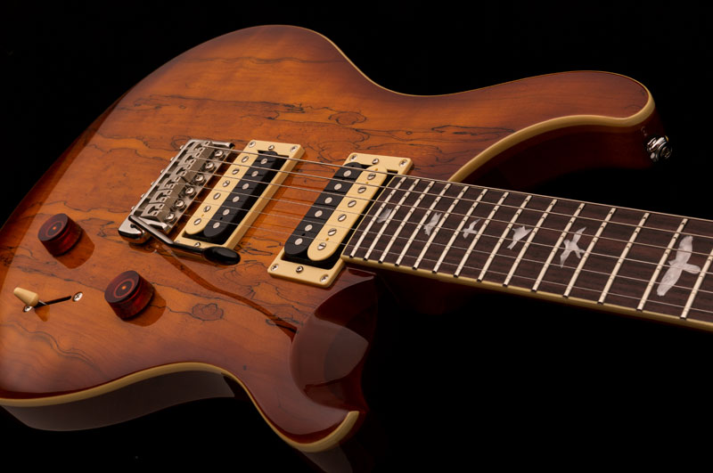 Prs Se Custom 24 Spalted Maple 2018 Hh Trem Rw - Vintage Sunburst - Double cut electric guitar - Variation 1