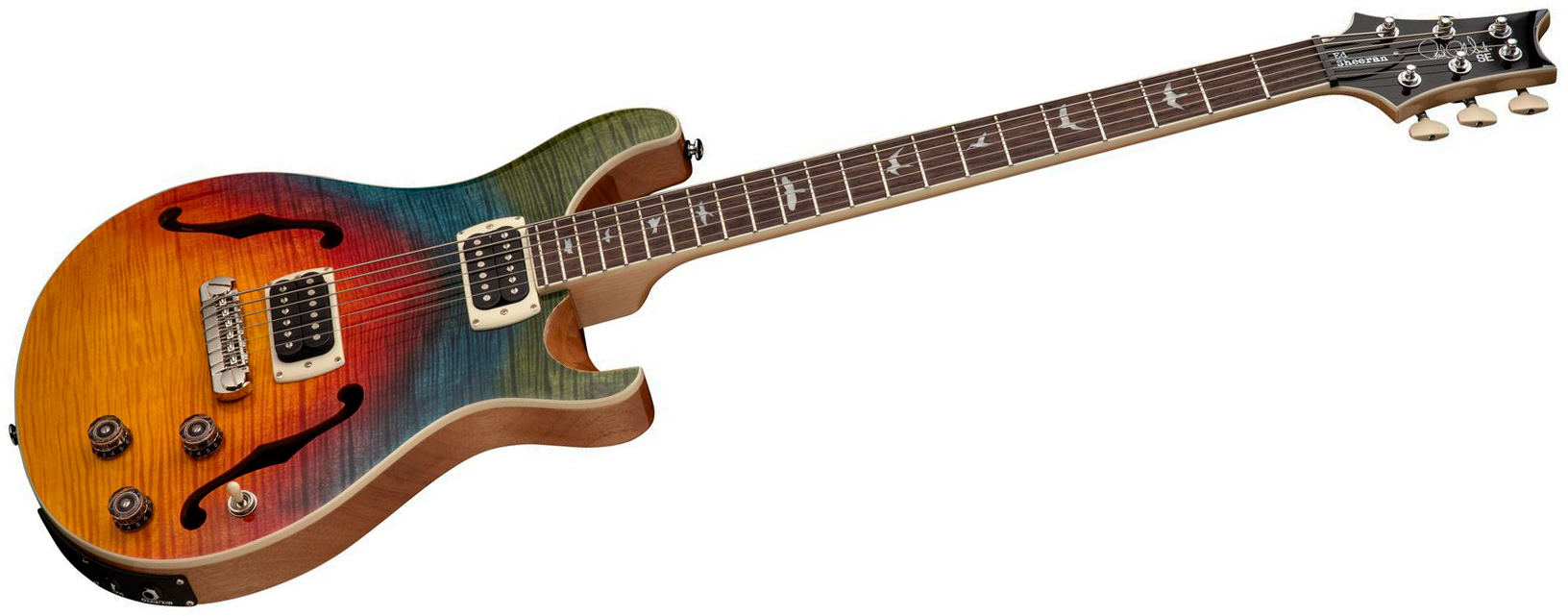 Prs Se Ed Sheeran Hollowbody I Piezo Baritone Signature Baryton 2h Ht Rw - Kaleidoscope - Baritone guitar - Variation 2