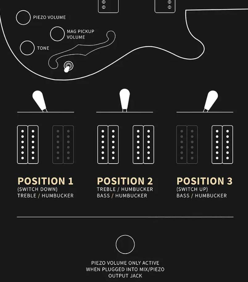 Prs Se Hollowbody Standard Piezo 2h Ht Eb - Dog Hair Smokeburst - Semi-hollow electric guitar - Variation 6