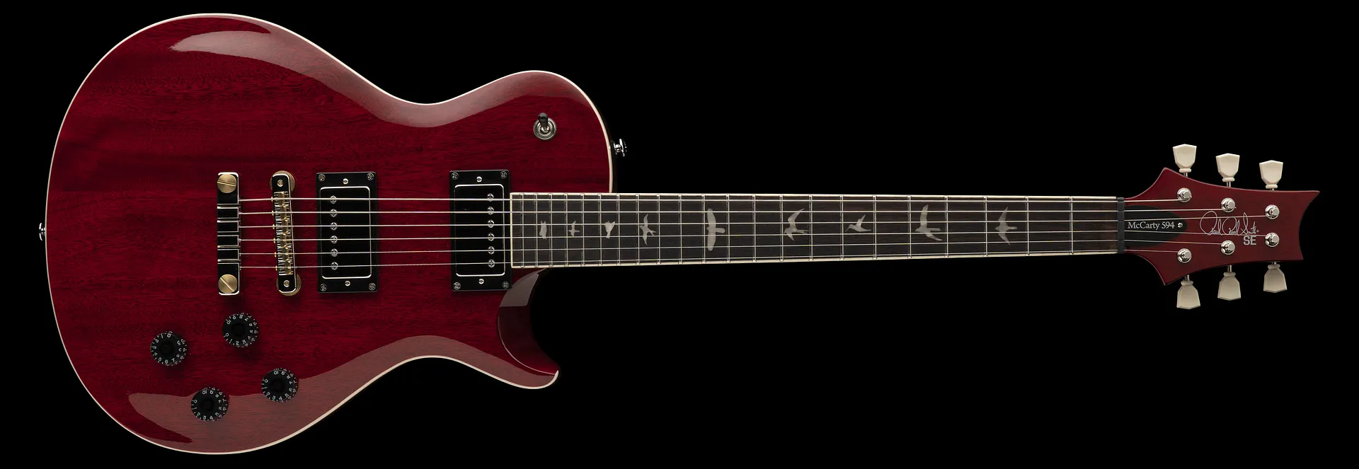 Prs Se Mccarty 594 Singlecut Standard 2h Ht Rw - Vintage Cherry - Single cut electric guitar - Variation 2