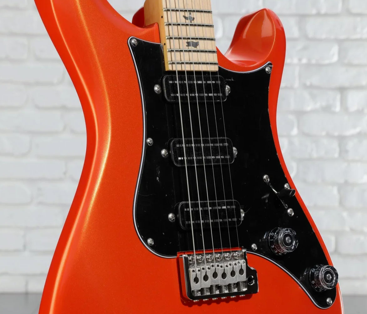 Prs Se Nf3 Maple 3mh Trem Rw - Metallic Orange - Double cut electric guitar - Variation 2