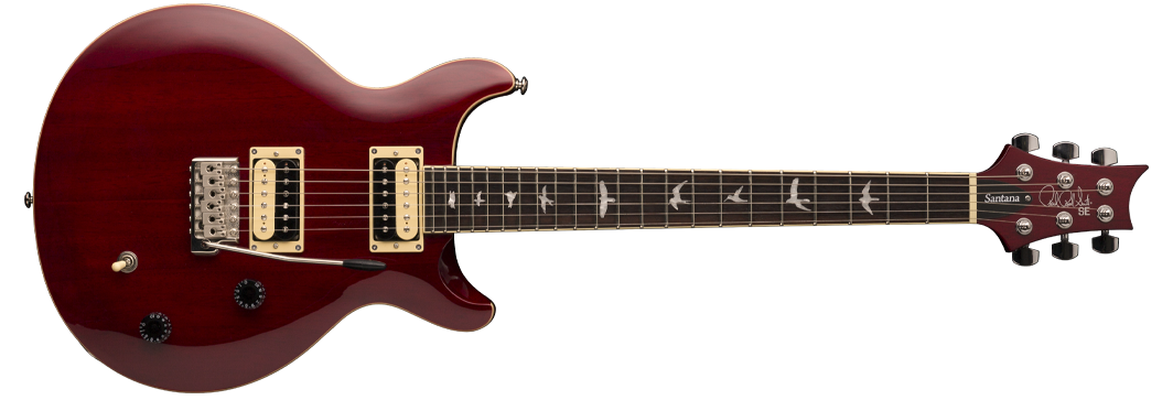 Prs Se Santana Standard 2018 Hh Trem Rw - Vintage Cherry - Double cut electric guitar - Variation 7