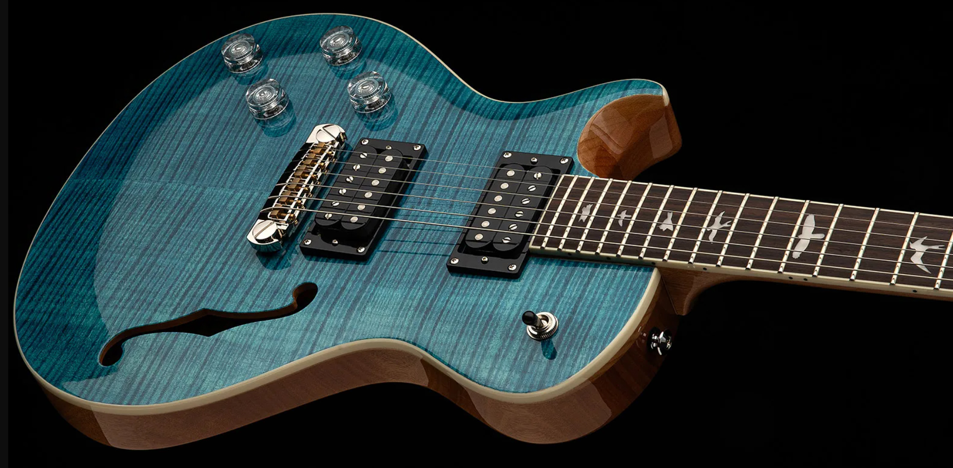 Prs Se Zach Myers Lh Gaucher 2h Ht Rw - Myers Blue - Single cut electric guitar - Variation 2