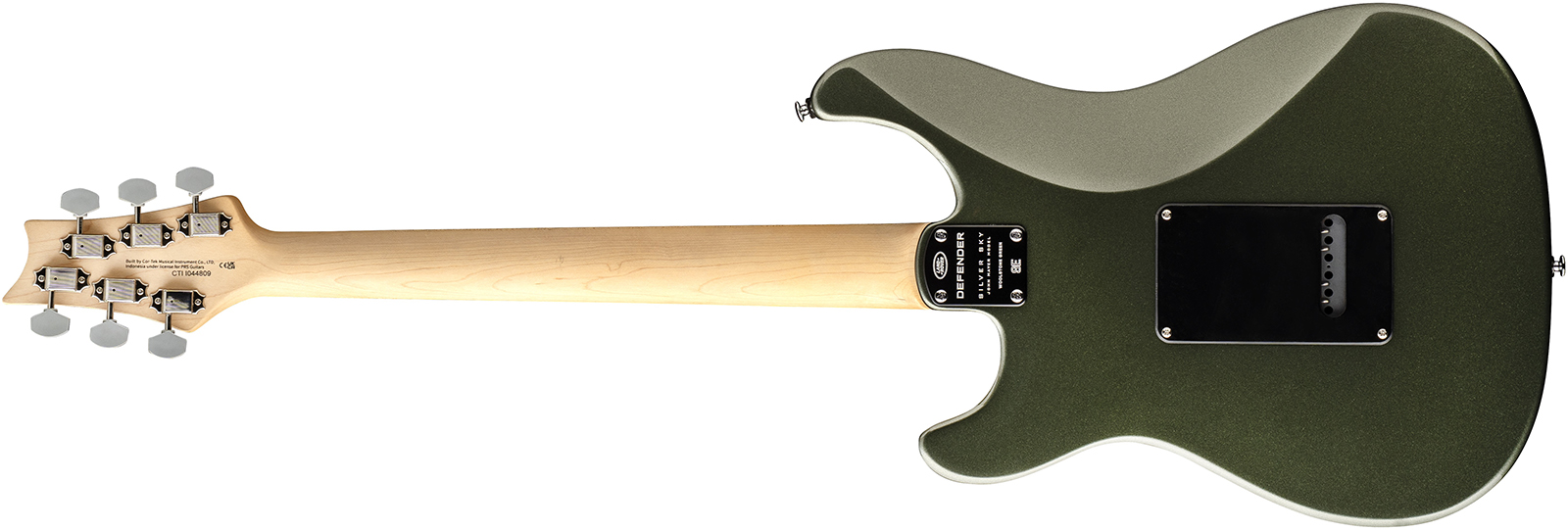 Prs Silver Sky Defender Se Ltd Signature 3s Trem Rw - Woolstone Green - Str shape electric guitar - Variation 1