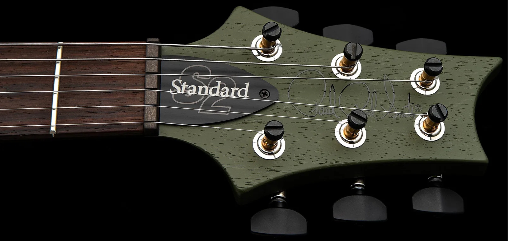 Prs Standard 22 S2 Usa 2h Trem Rw - Matcha Green Satin - Double cut electric guitar - Variation 5