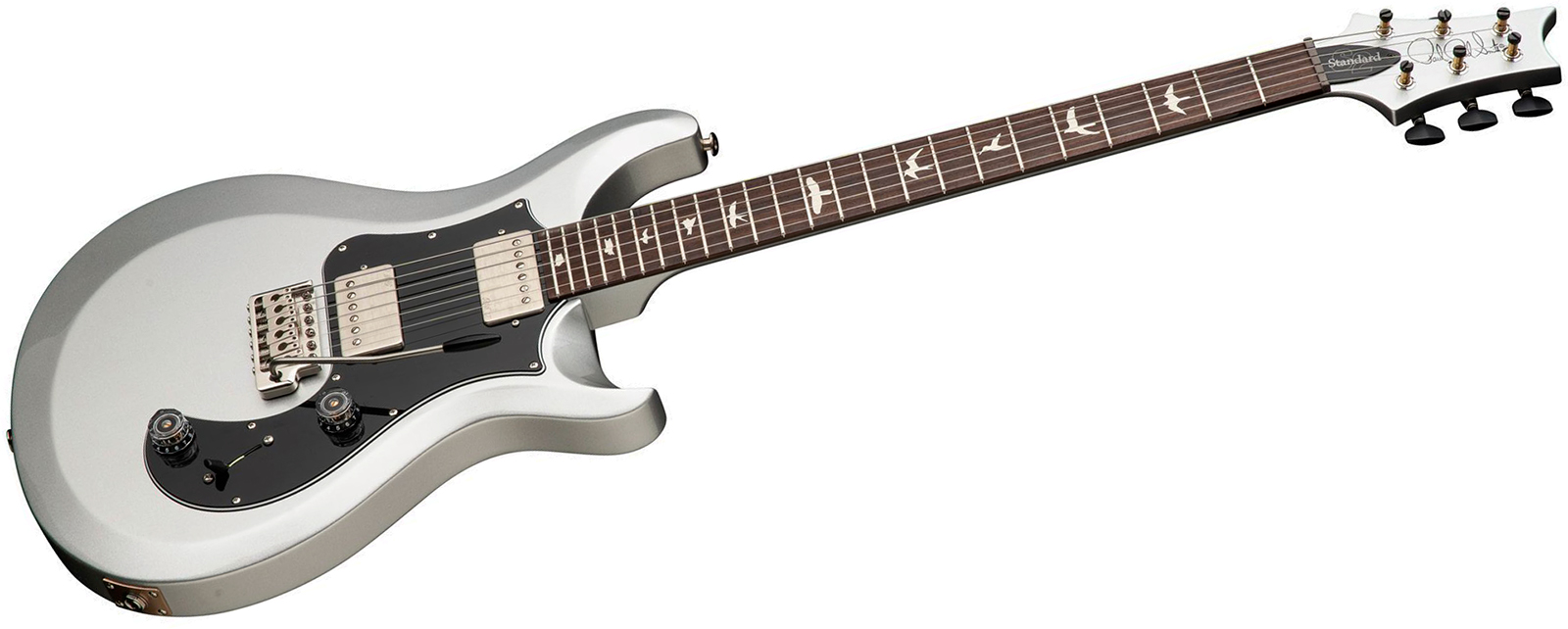 Prs Standard 24 S2 Usa 2h Trem Rw - Platinum Metallic - Double cut electric guitar - Variation 2