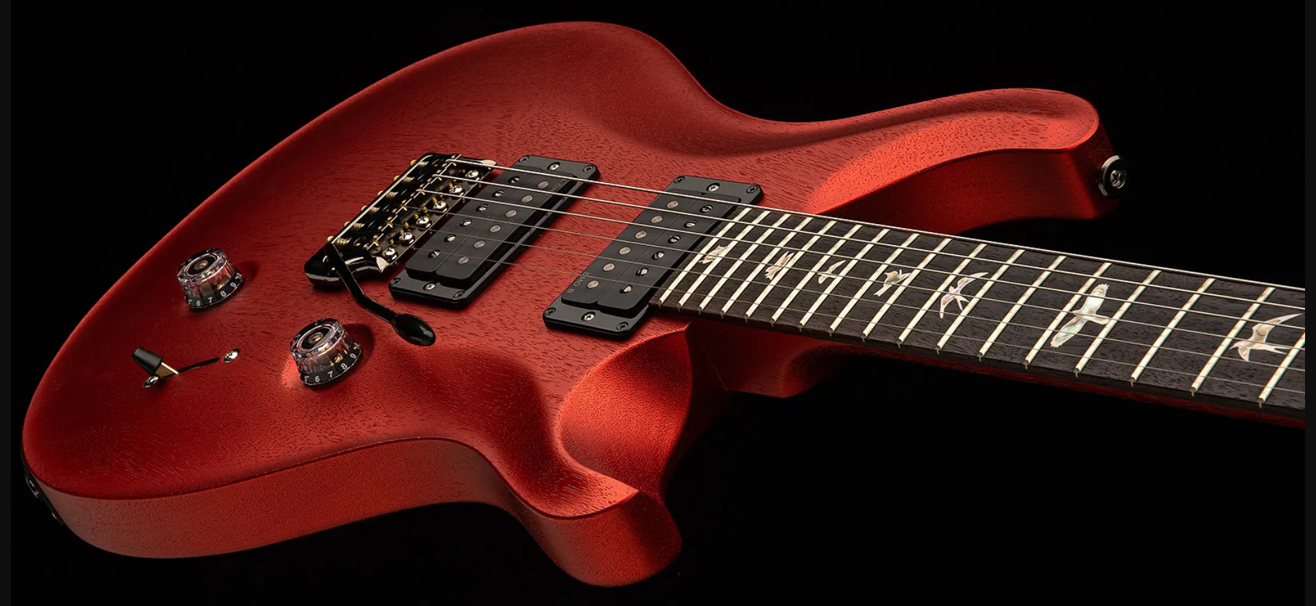 Prs Standard 24 Usa 2h Trem Rw - Satin Red Apple Metallic - Double cut electric guitar - Variation 1