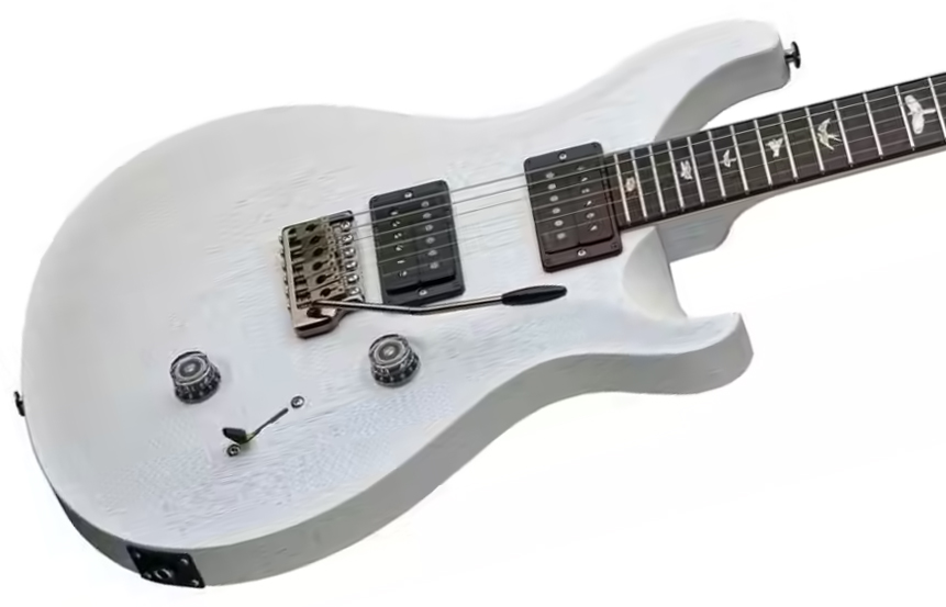 Prs Standard 24 Usa 2h Trem Rw - Satin Pearl White - Double cut electric guitar - Variation 2