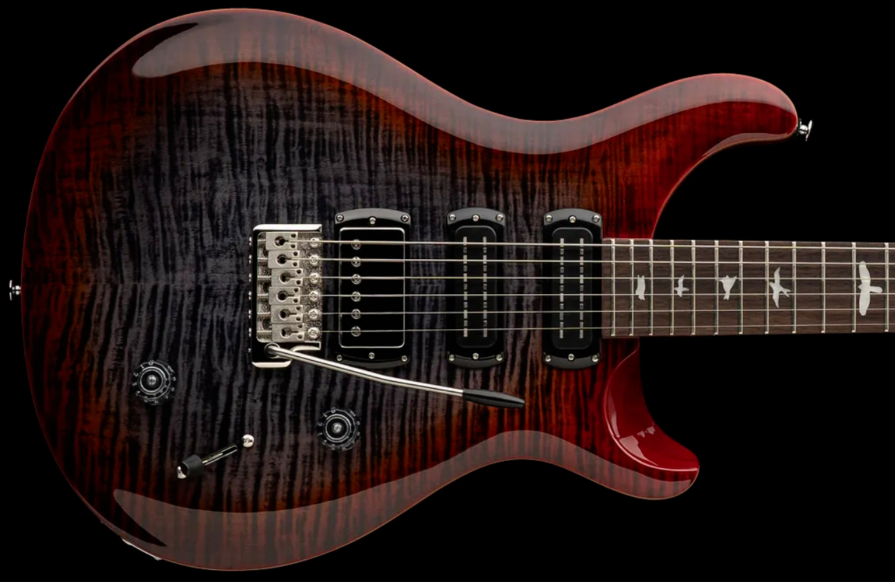 Prs Studio Se 1h 2mh Trem Rw - Charcoal Cherry Burst - Double cut electric guitar - Variation 1
